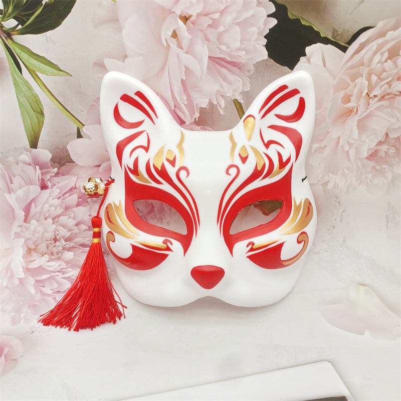 Japanese Neko Kitsune Mask – Japanese Oni Masks