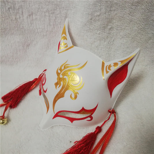 Japanese Traditional Fox KITSUNE Mask OMEN