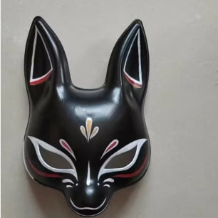 Midnight Rabbit Mask - Japanese Kitsune – Japanese Oni Masks