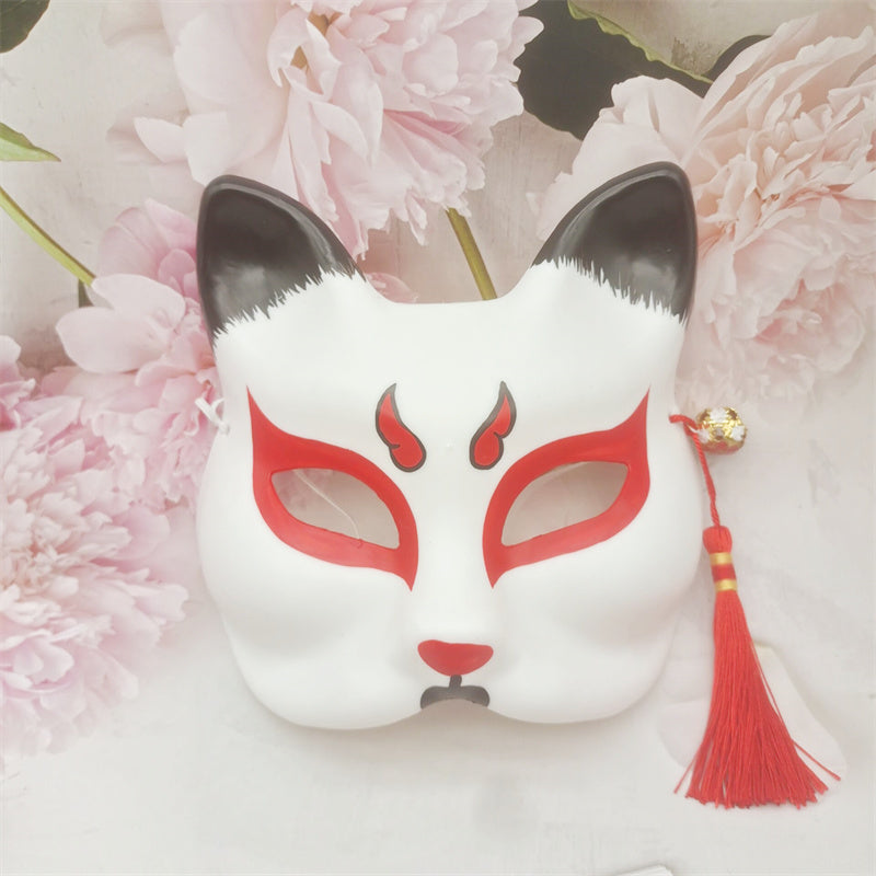 Neko Mask Japanese Traditional Cosplay – Japanese Oni Masks