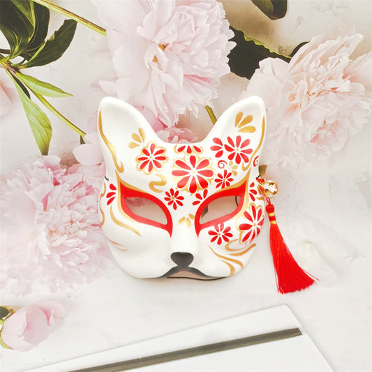 Radiant Blossom Kitsune Mask