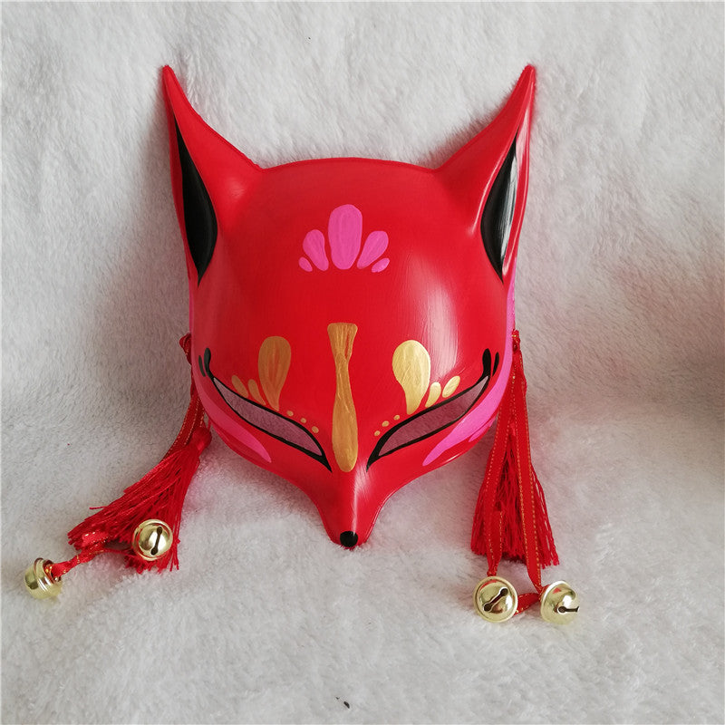 Red Crimson Kitsune Fox Mask