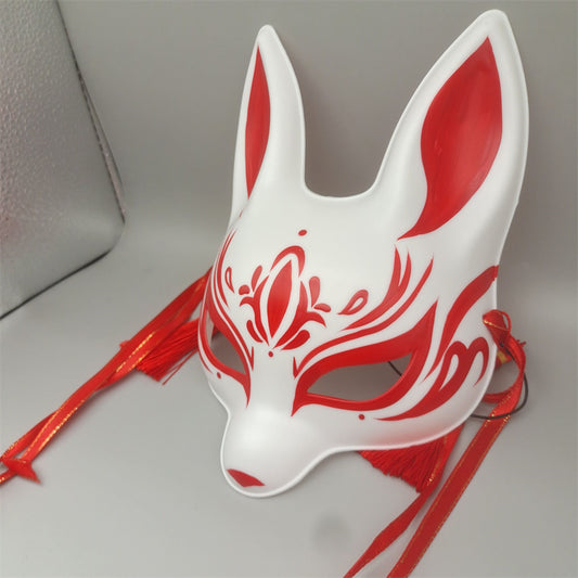 Red Fox Mask - Crimson