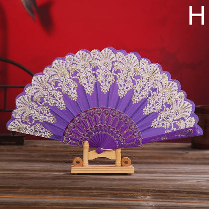 Japanese Plastic Folding Hand Fan - product image 9