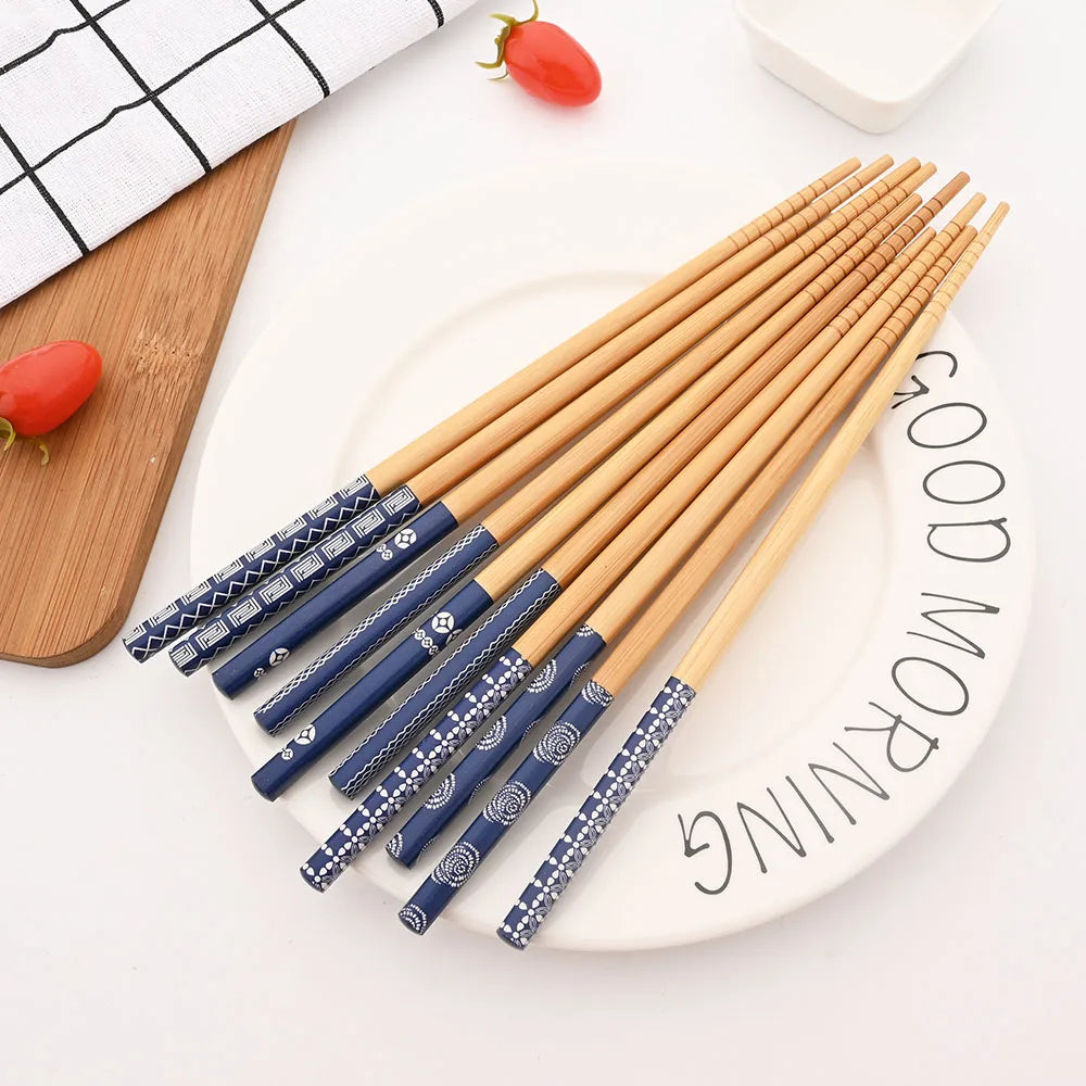 5 Pairs of Japanese Bamboo Chopsticks