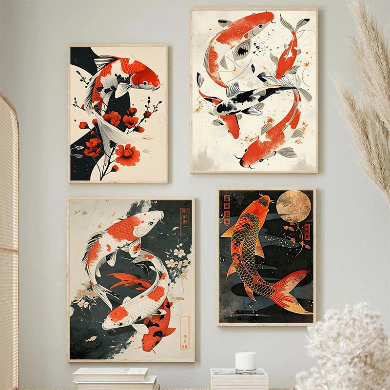 Japanese Fish Wall Posters