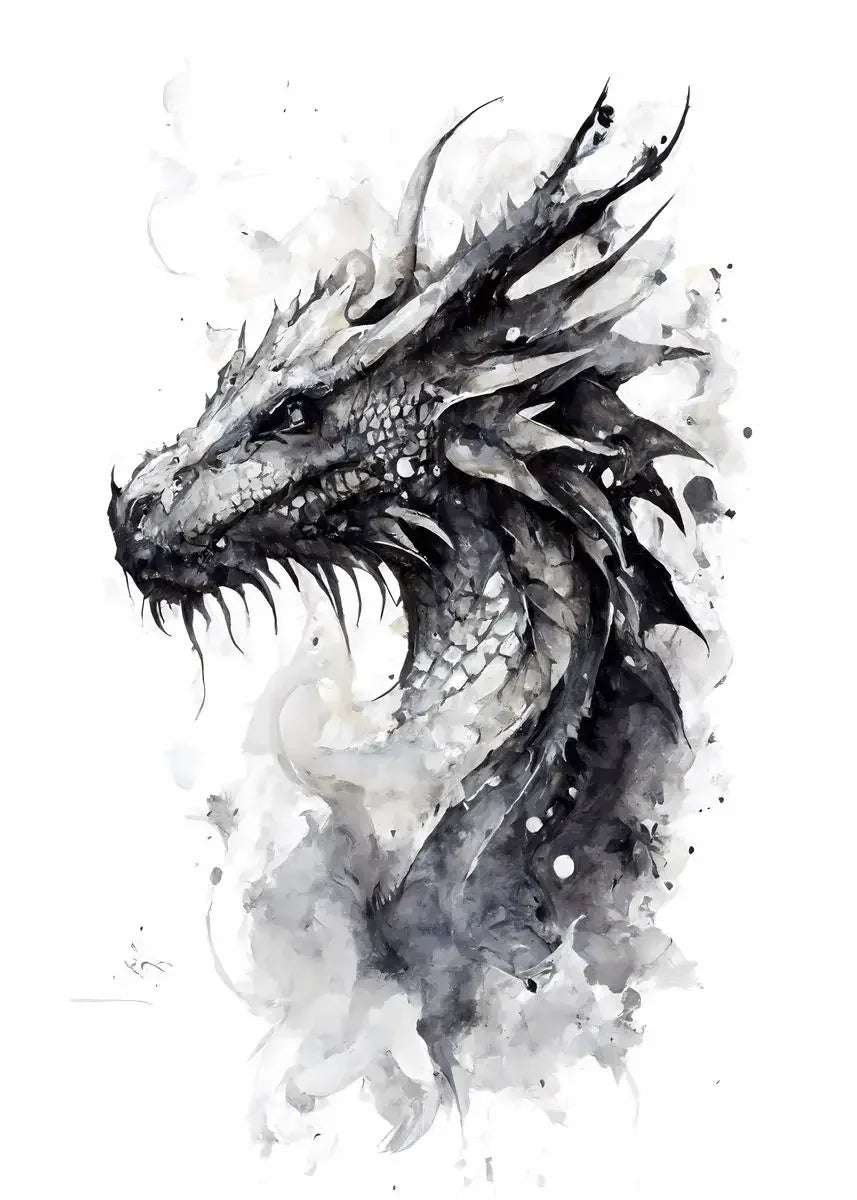 Japanese Dragon Canvas Painting