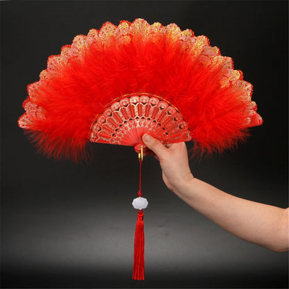 Feather Hand Fan Japanese Style - product image 13