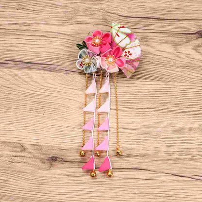 Japanese Hairpin Flower Tassel Clip - product image 3