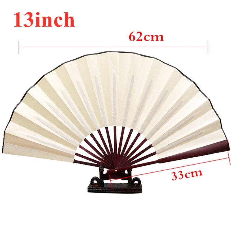 Japanese Silk Cloth Hand Fan