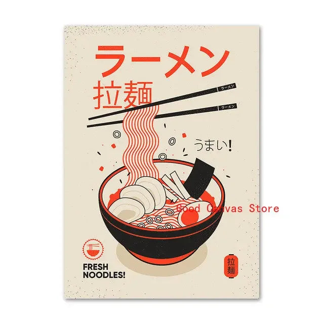 Japanese Food Posters Wall Art