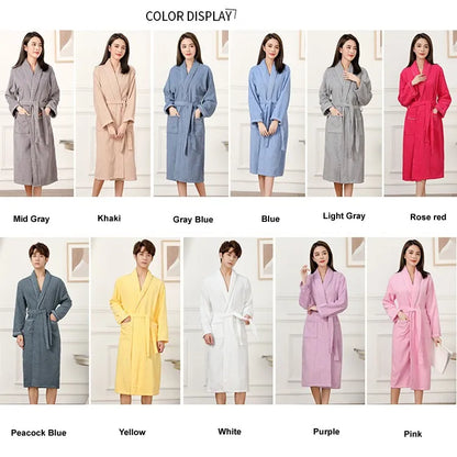 Japanese Couples Long Thick Robe - product image 3