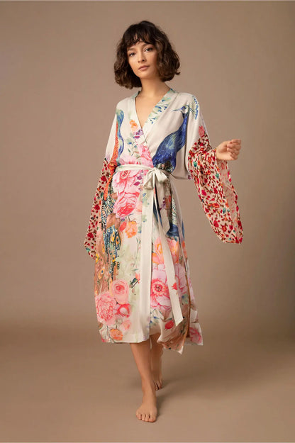 Printing Peacock Kimono Robe - product image 5