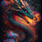 Japanese Dragon Canvas Painting