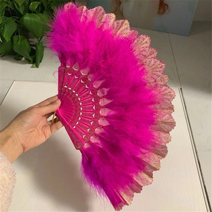 Feather Hand Fan Japanese Style - product image 15