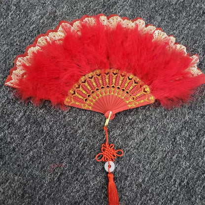 Japanese Folding Feather Hand Fan - product image 10