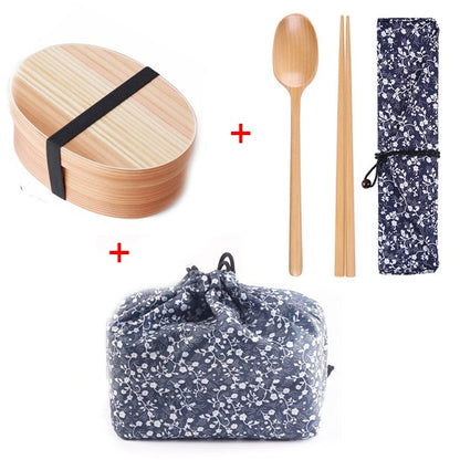 Single Layer Japanese Wooden Bento Box - product image 9