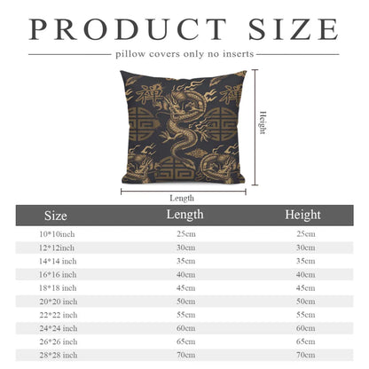 Japanese Golden Dragon Cushion Cover - product image 6