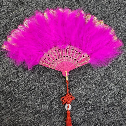 Japanese Folding Feather Hand Fan - product image 34
