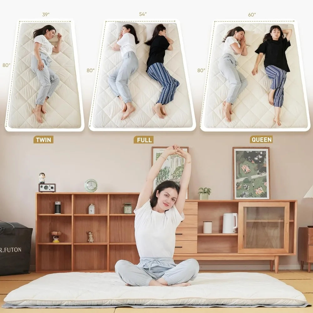 Japanese White Futon Mattress