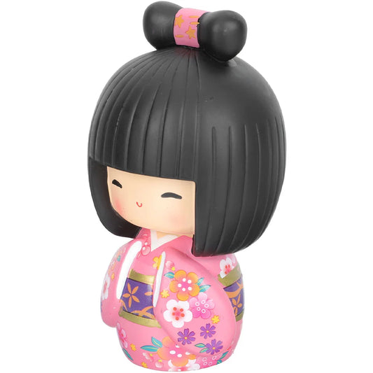 Pink Kokeshi Doll