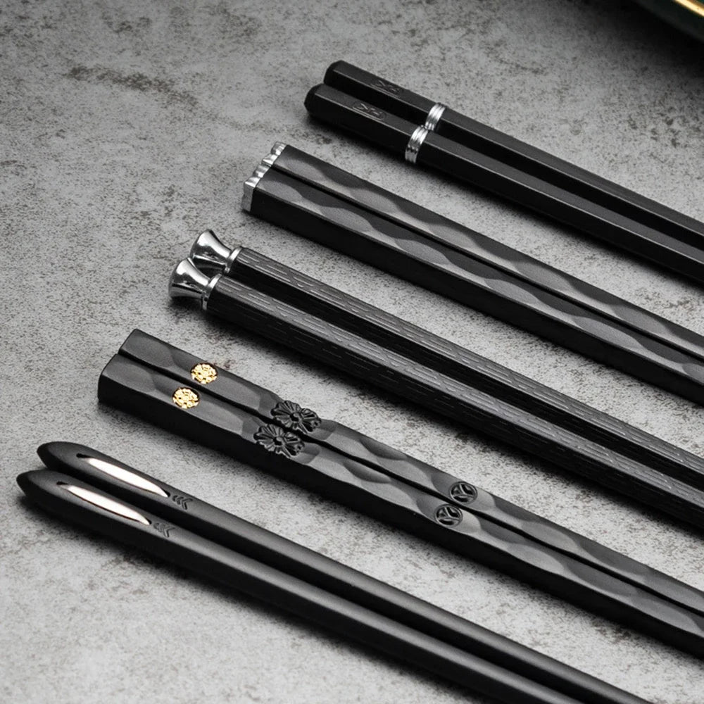 Japanese Metal Chopsticks 5 Pairs