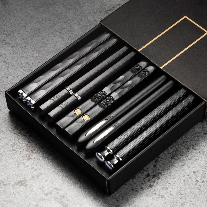 Japanese Metal Chopsticks 5 Pairs