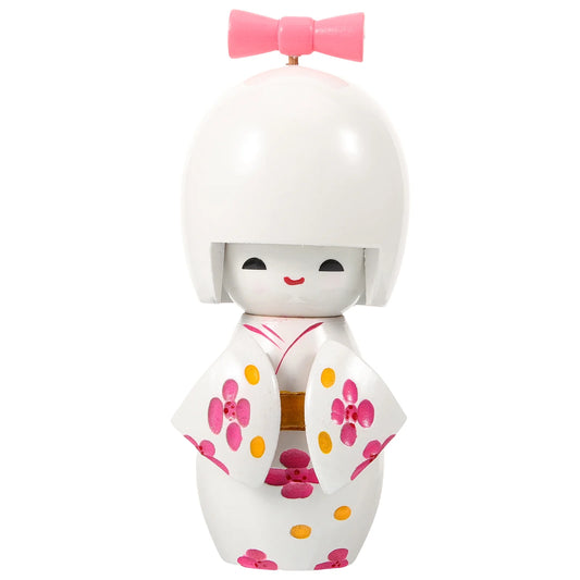 White Kokeshi Dolls