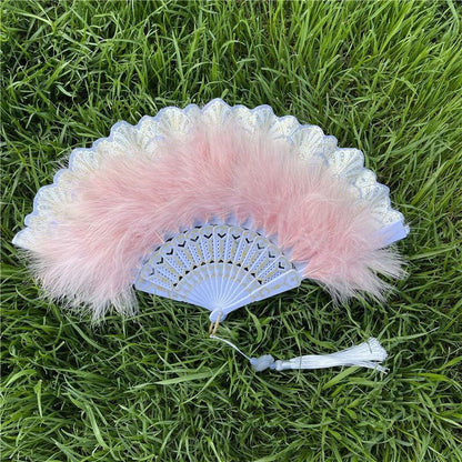 Japanese Folding Feather Hand Fan - product image 30