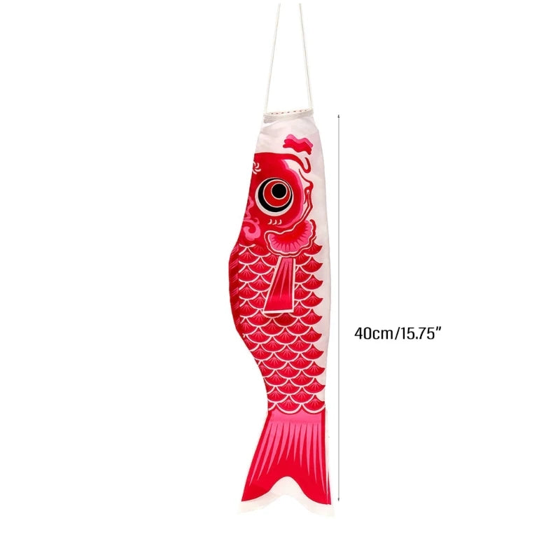 Japanese Koinobori Red Fish Flag