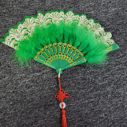 Japanese Folding Feather Hand Fan - product image 9