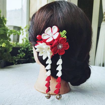 Japanese Kanzashi Flower Hair Clip - product image 3