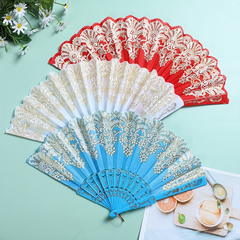 Japanese Plastic Folding Hand Fan