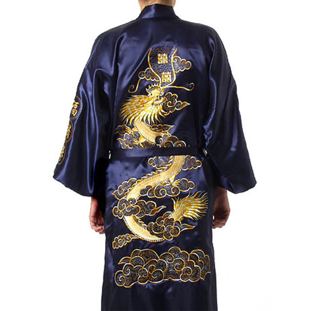 Daimon Japanese Robe Japanese Dragon Embroidery Robe – Japanese Oni Masks
