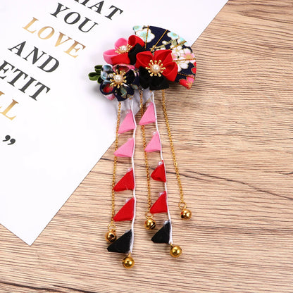 Japanese Hairpin Flower Tassel Clip - product image 7