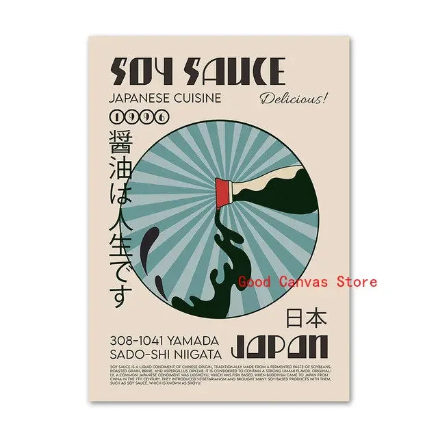 Japanese Food Posters Wall Art