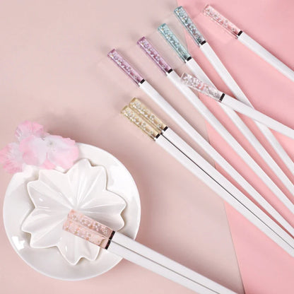 Amber Sakura Japanese Chopsticks Pair - product image 2