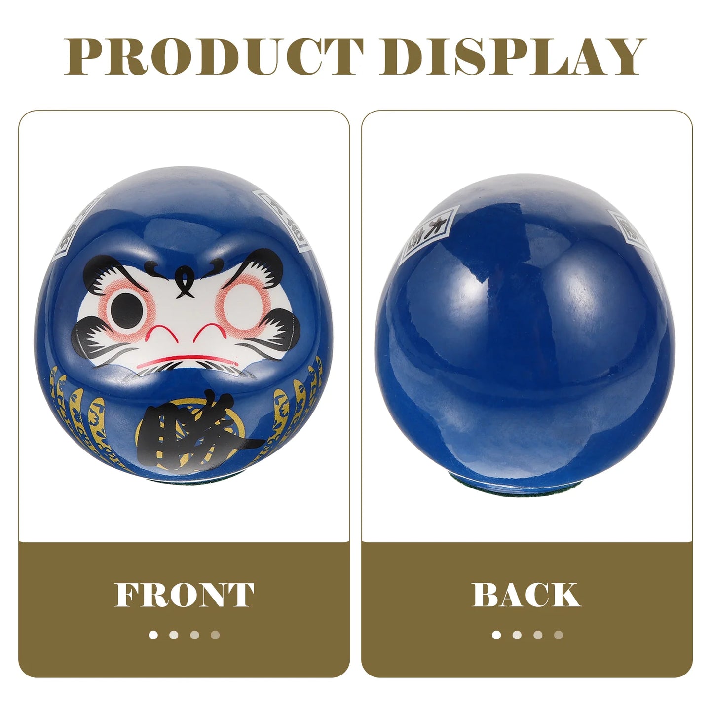 Japanese Blue Daruma Doll