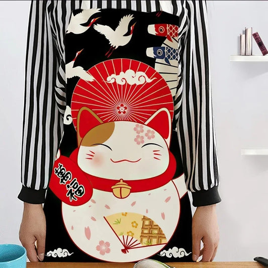 Japanese Lucky Cat Apron