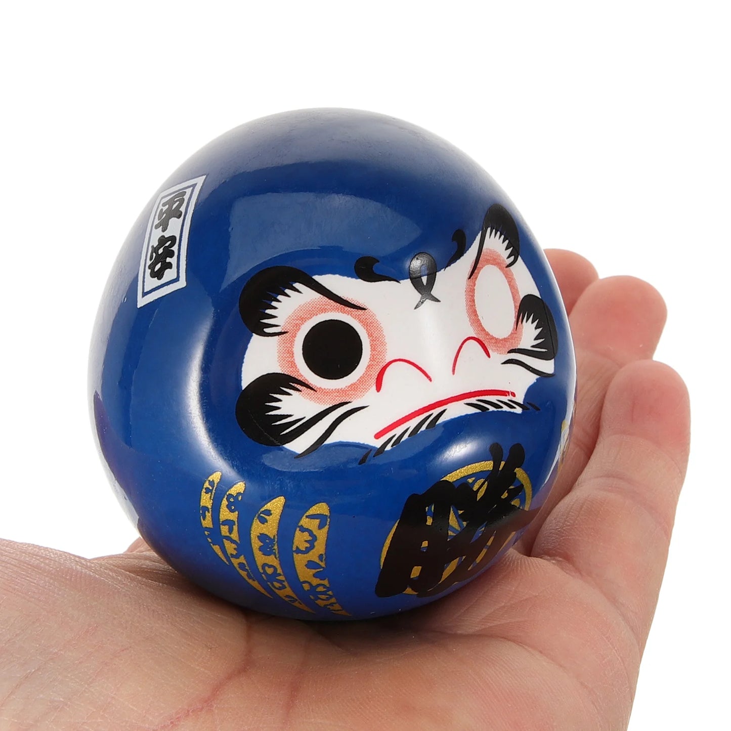 Japanese Blue Daruma Doll – Japanese Oni Masks