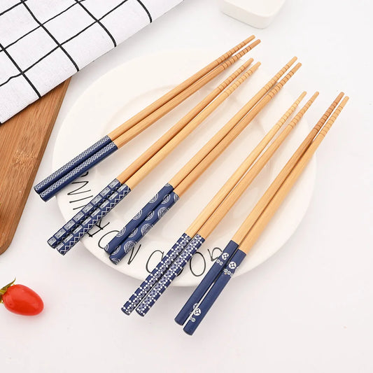 5 Pairs of Japanese Bamboo Chopsticks