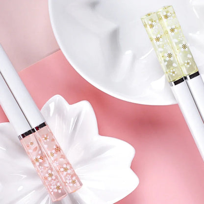 Amber Sakura Japanese Chopsticks Pair - product image 3