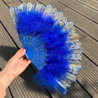 Feather Hand Fan Japanese Style - product image 3