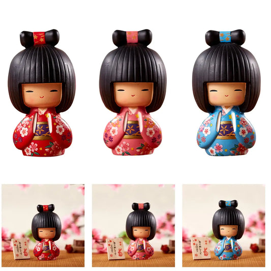 Japanese Kokeshi Doll Girls