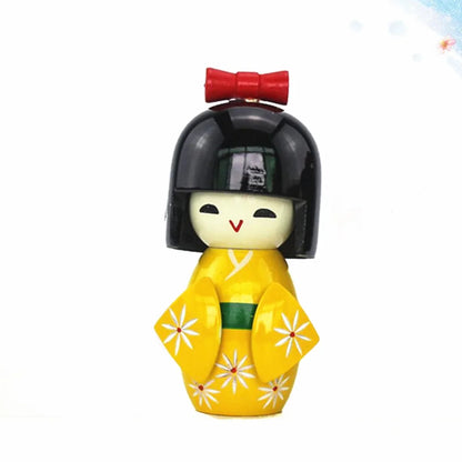Yellow Japanese Kokeshi Doll - product image 3