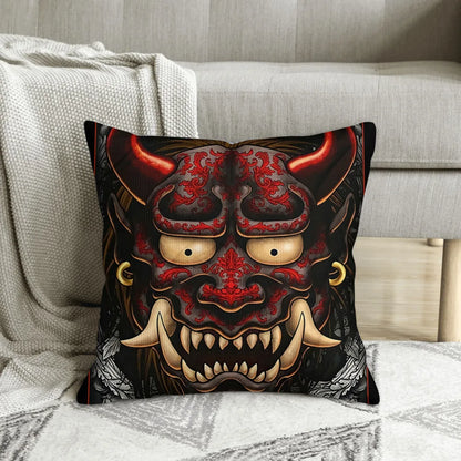 Japanese Oni Polyester Cushion Cover - product image 2