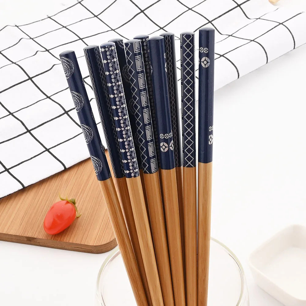 5 Pairs of Japanese Bamboo Chopsticks