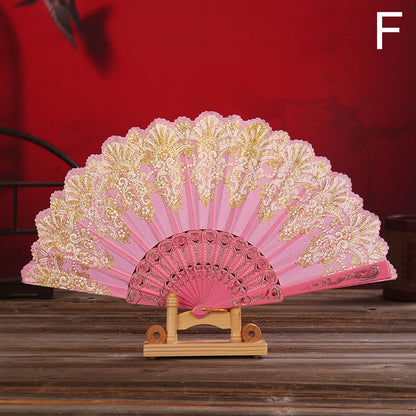 Japanese Plastic Folding Hand Fan - product image 7