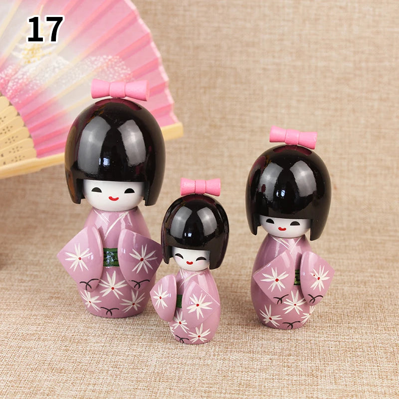 Kyoohoo Japanese on sale Kokeshi Doll Short hair Pink (K12-4341P)