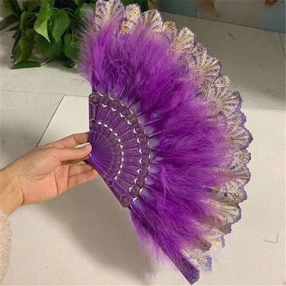 Feather Hand Fan Japanese Style - product image 11